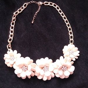 Rose cluster necklace